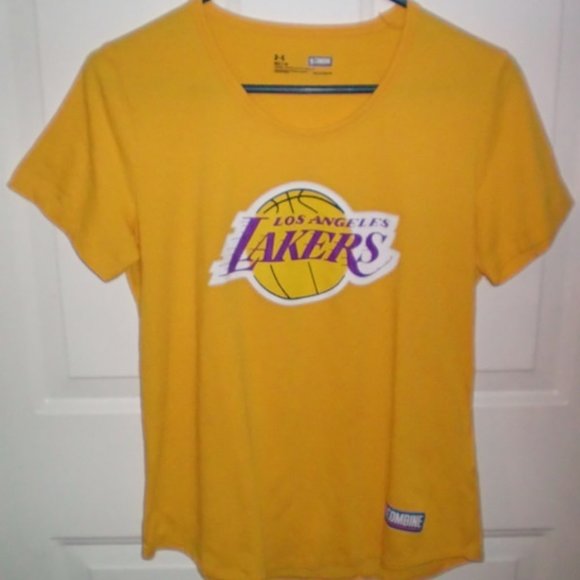 Los Angeles Lakers Under Armour Heatgear Tshirt Womens Medium - Picture 1 of 1